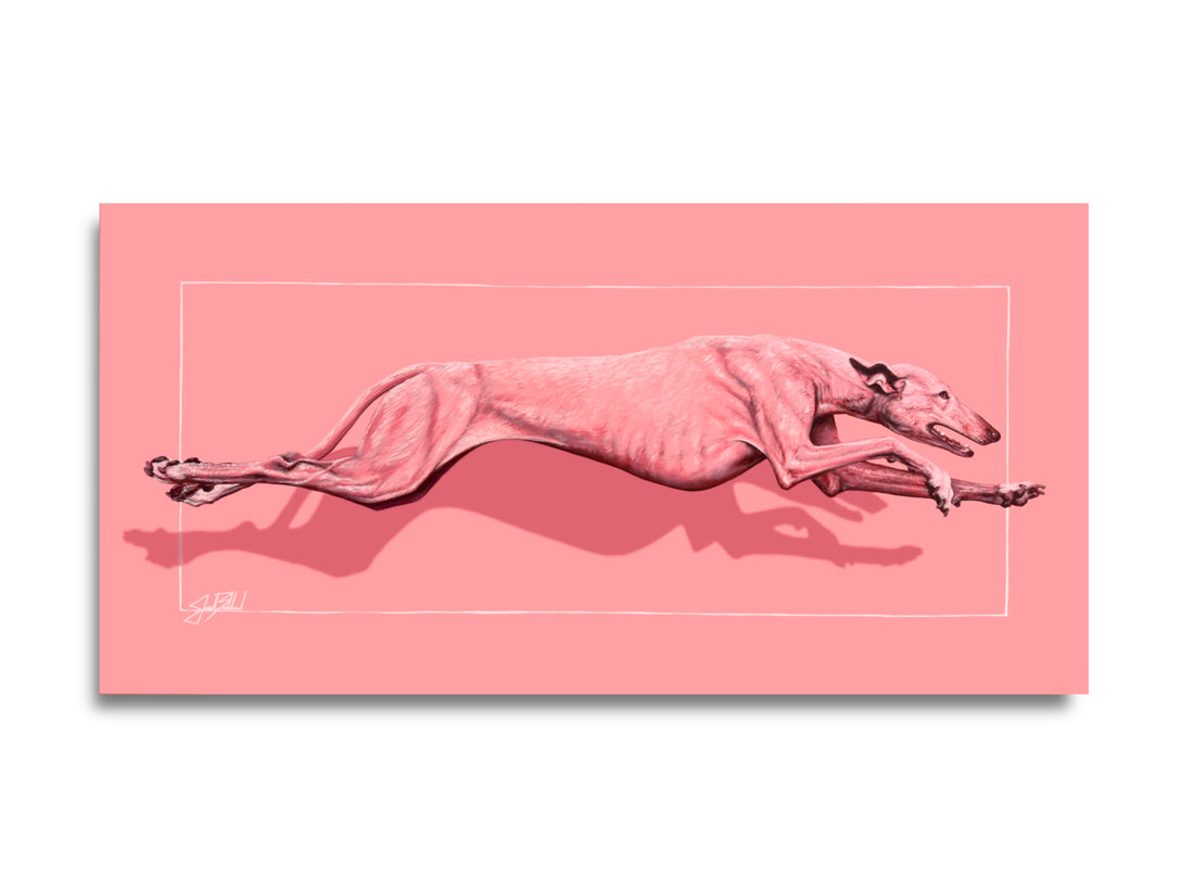 Strawberry Hound Paper Print