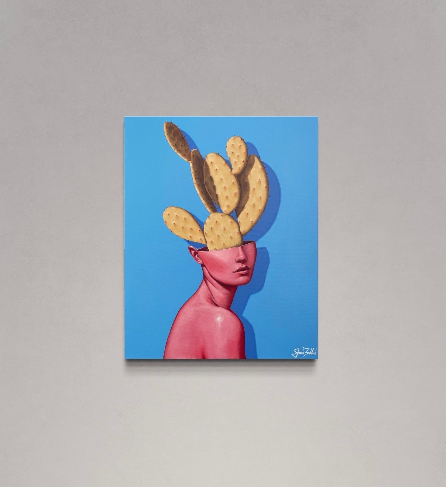 Blue Girl Canvas Print