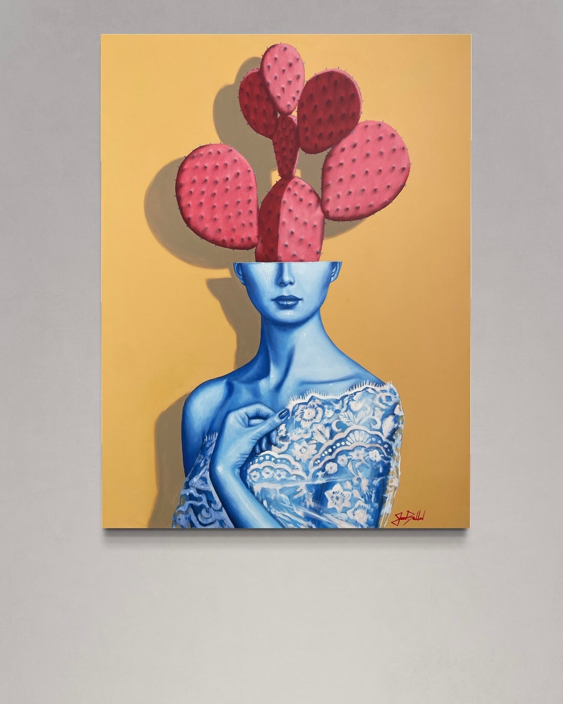 Yellow Lady Canvas Print