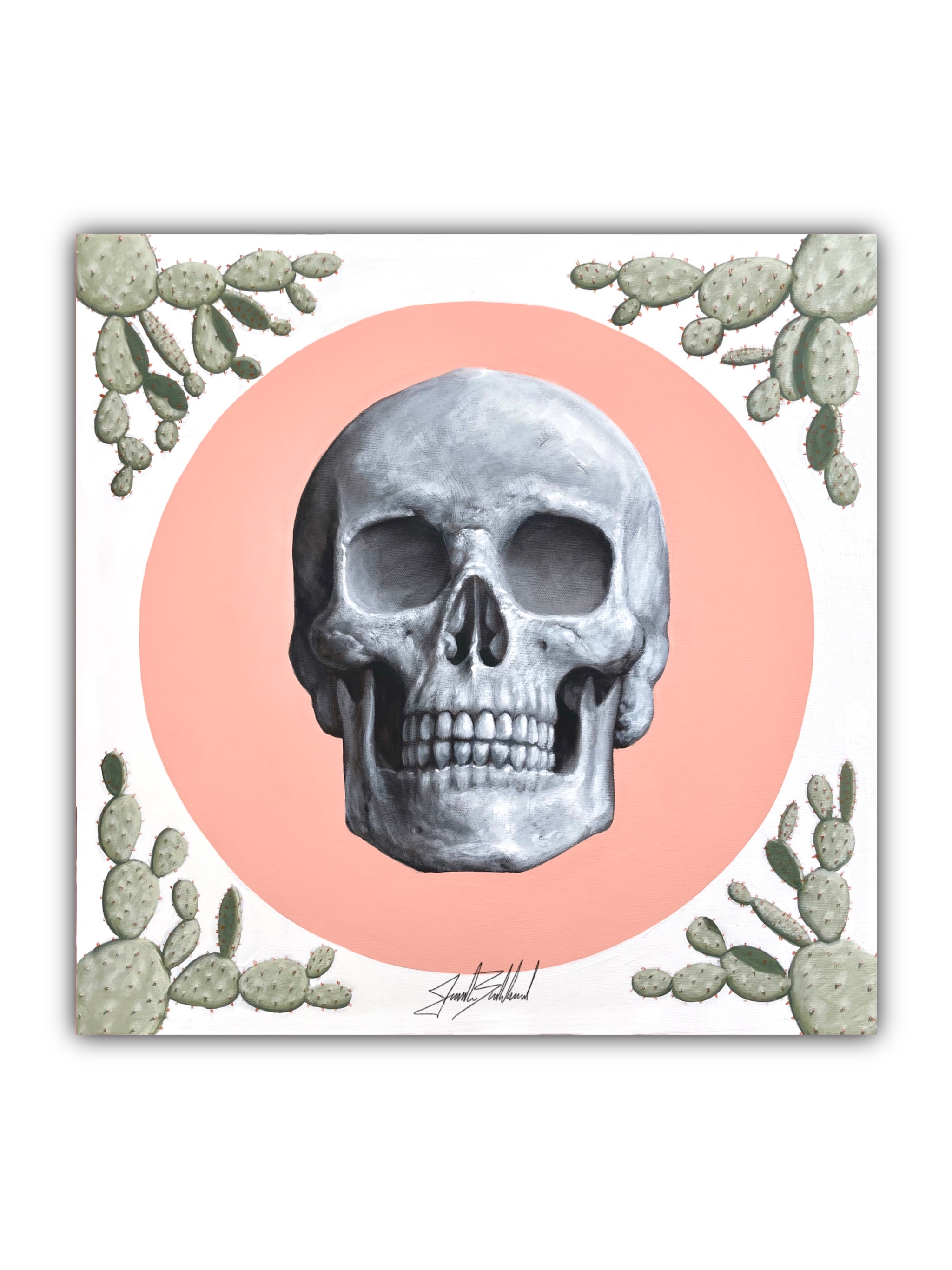 Golgota symbolic acrylic portrait print by Jonah Ballard