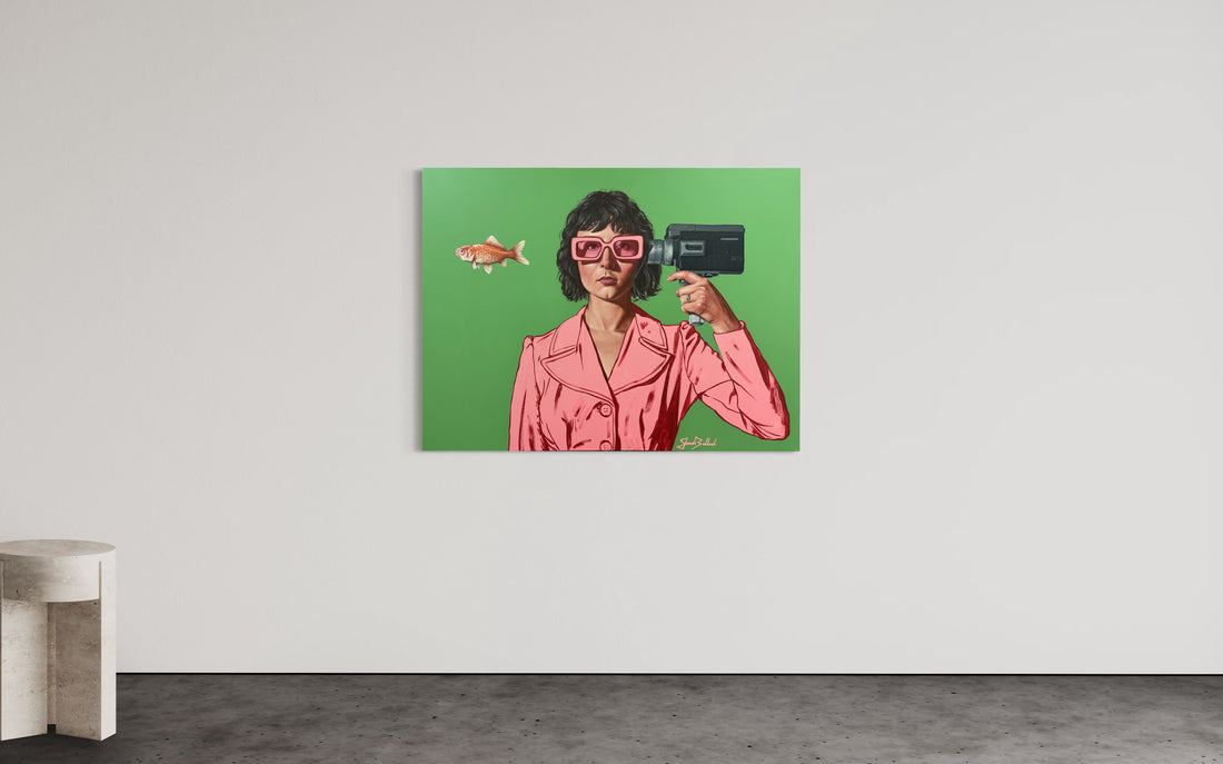 El Pescado surreal pop-inspired canvas print by Jonah Ballard – ready-to-hang wall art