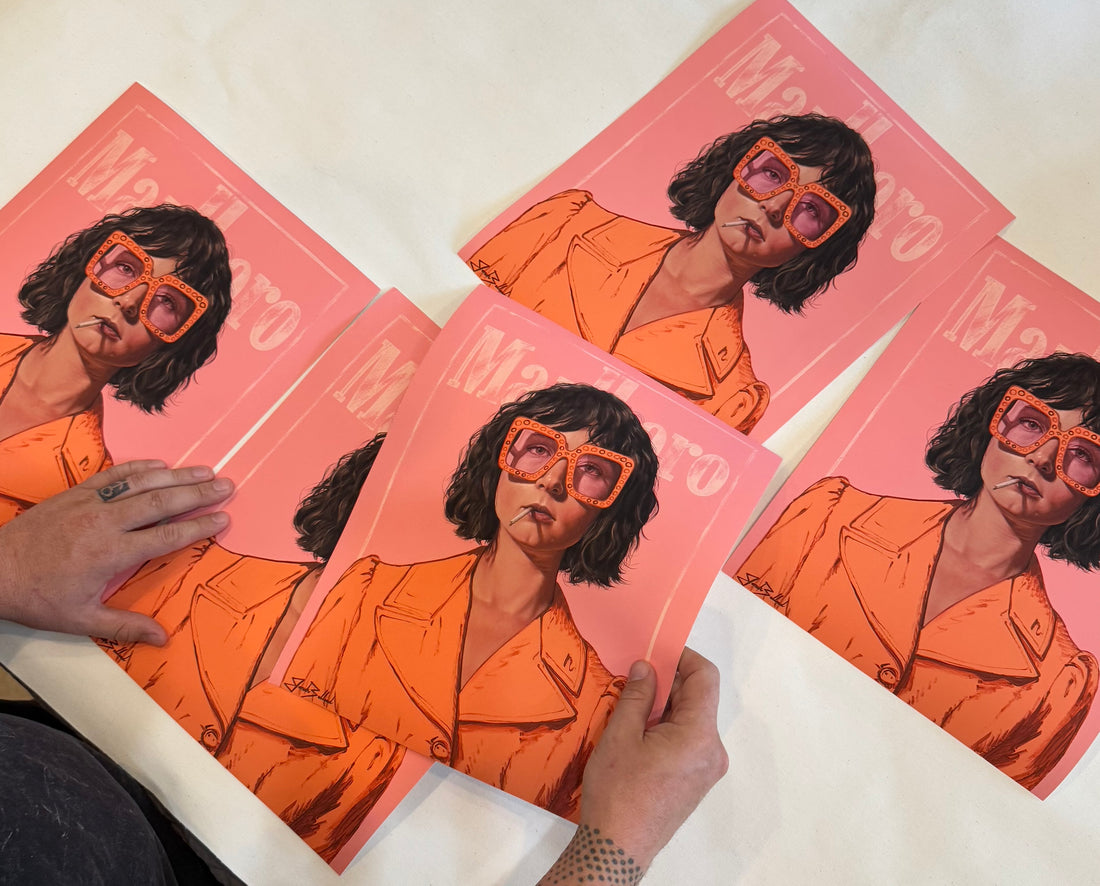 Modern acrylic portrait print for home decor