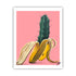 Cactus Banana surreal desert food art print by Jonah Ballard