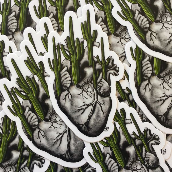 The Painted Ladies- Arizona Heart Sticker