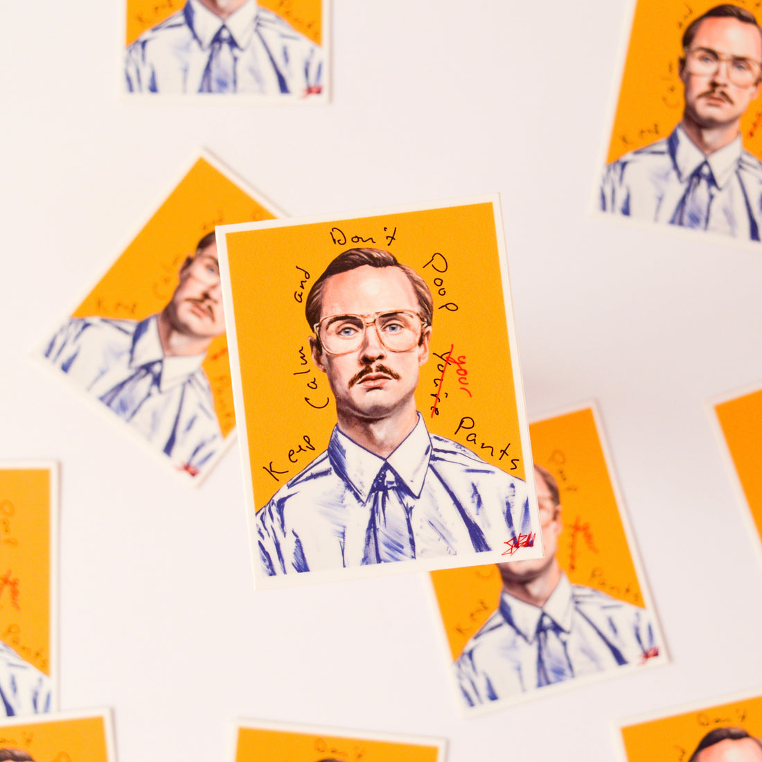 Kip Dynamite Create Poop Sticker