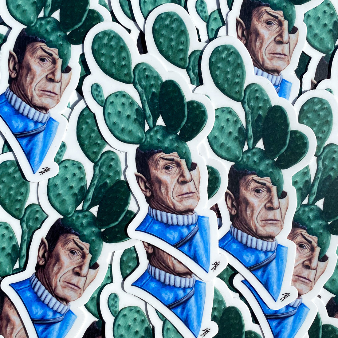 Cactus Spock Sticker