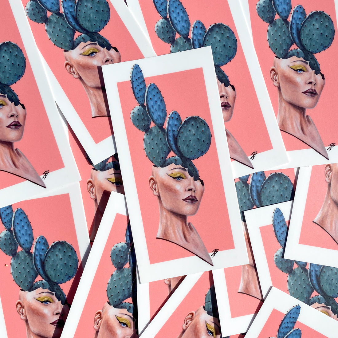 Cactus Woman Sticker