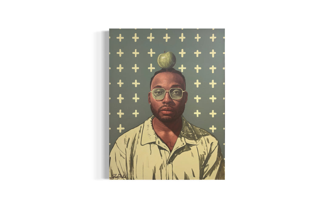 Green Apple Paper Print