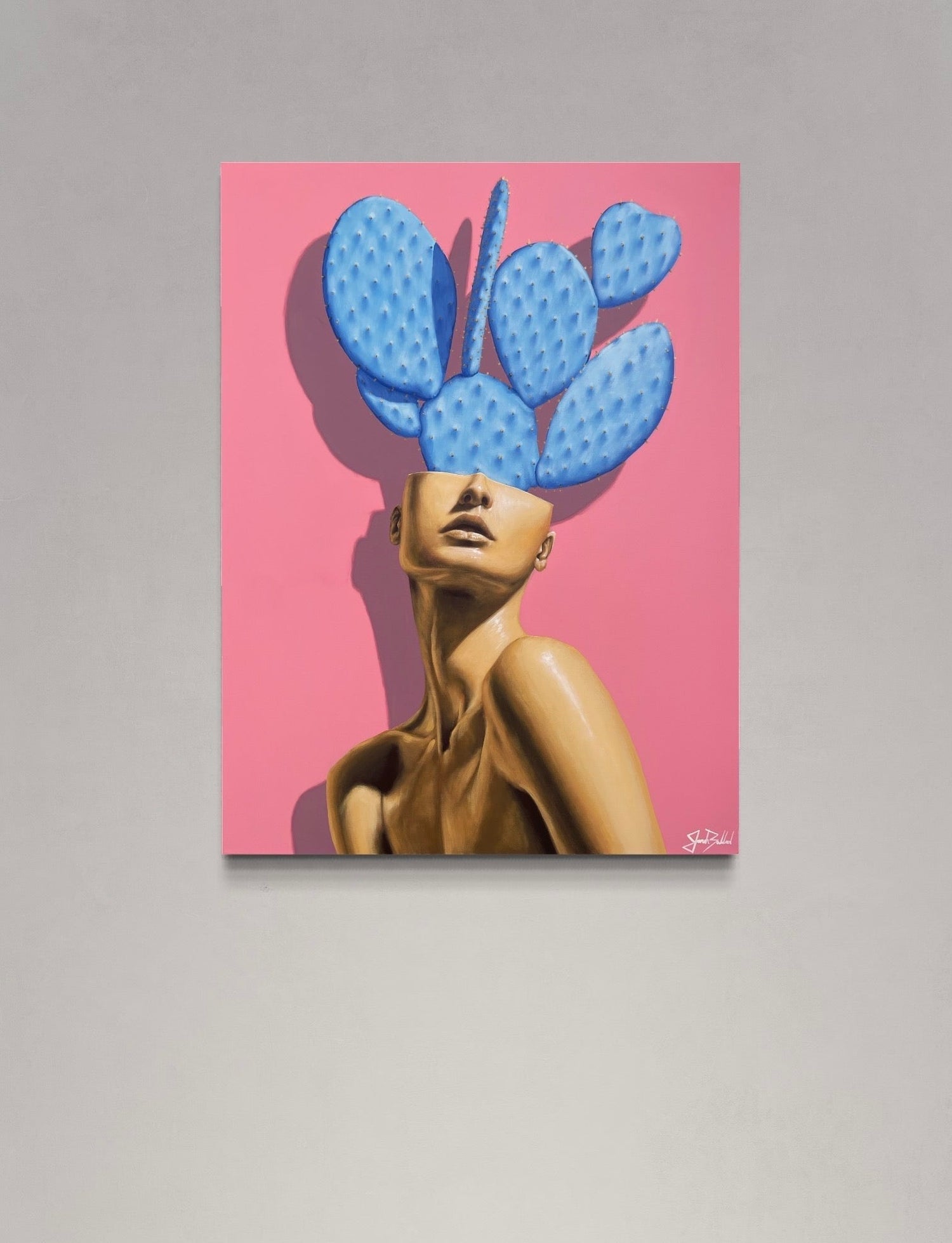 Pink Woman Canvas Print