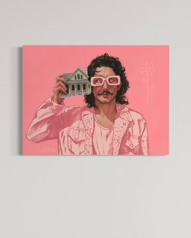 House symbolic contemporary canvas print by Jonah Ballard – ready-to-hang wall art