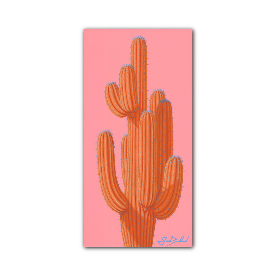 Orange Saguaro Canvas Print
