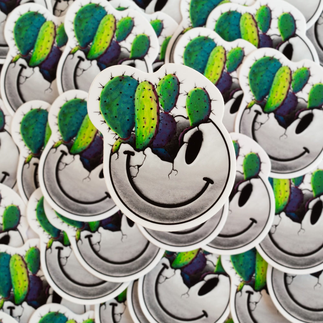 Cactus Head Sticker
