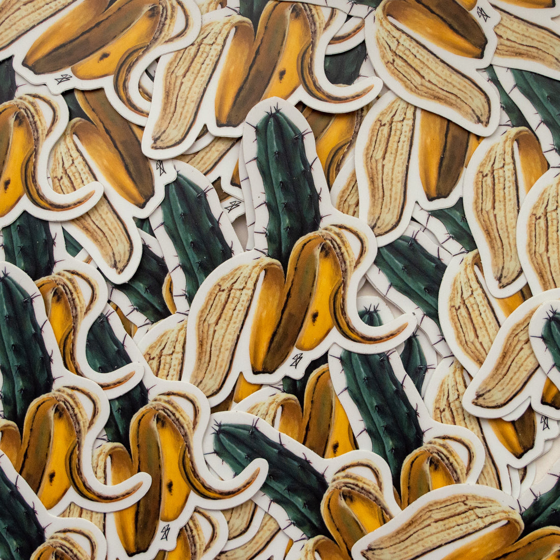 Cactus Banana Sticker