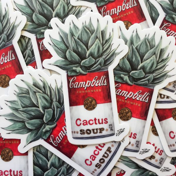 The Painted Ladies- Cactus Campbell’s Sticker