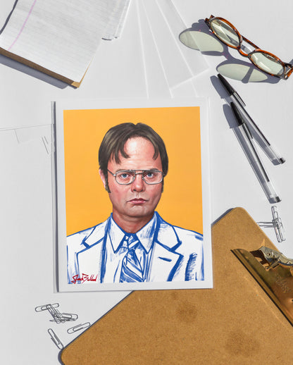 Dwight Schrute Paper Print