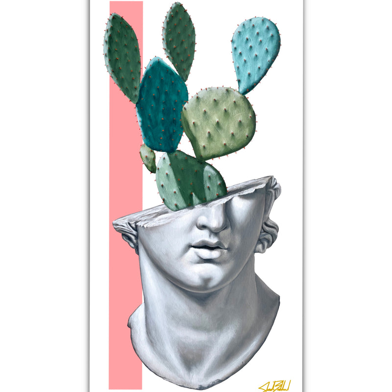 Colossal Cactus Head Paper Print