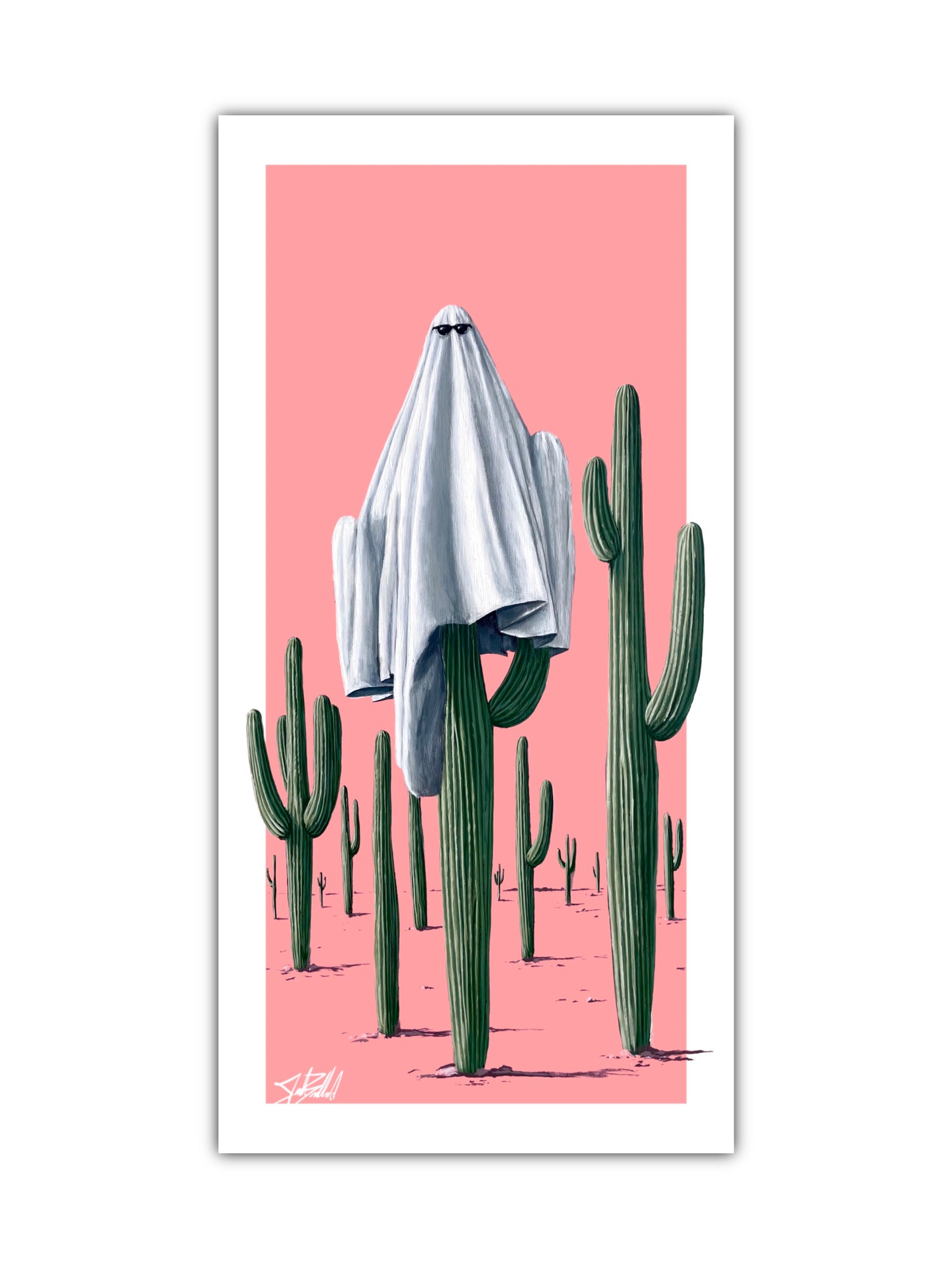Spooky Saguaro Paper Print